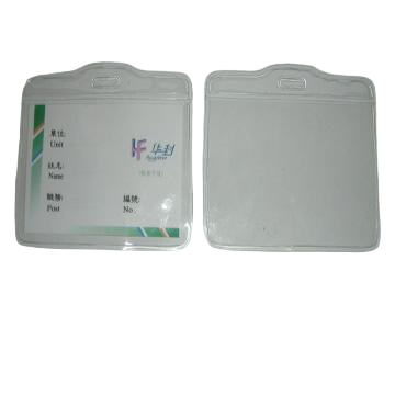 Student Exhibition Id Card Name Badge Holder Clear Soft Plastic PVC Waterproof Id Card Holders Business