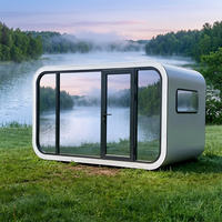 Cabine capsule mobile de 20 pieds pour chambre d'hôtes, hébergement de resort, capsule spatiale