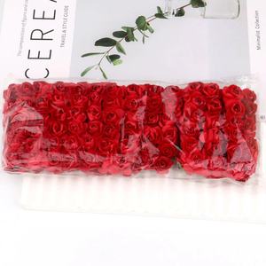 Simulated rose <b>paper</b> flower, simulated flower gift box, candy box, mini craft flower for decoration - Product Image 4
