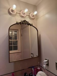 Gabinete de Baño con Marco Arqueado de Estilo <span class=keywords><strong>Barroco</strong></span> Francés, de Lujo, Antiguo, de 24x30 Pulgadas, con Espejo de Vanidad, Resistente al Agua, para Montar en la Pared - Product Image 5