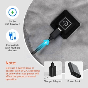 Mantón calentado para hombros y <span class=keywords><strong>cuello</strong></span>, protección de invierno para <span class=keywords><strong>cuello</strong></span> y hombros, <span class=keywords><strong>manta</strong></span> trasera USB con calefacción eléctrica - Product Image 4