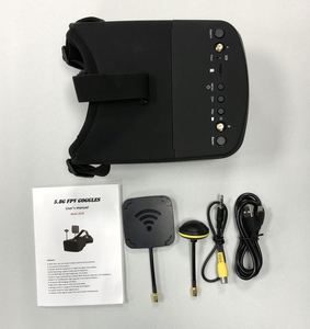 Cool Design <span class=keywords><strong>VR</strong></span> AR 5.8G FPV Lunettes EV800D DVR Verre <span class=keywords><strong>avec</strong></span> Double Antenne <span class=keywords><strong>Casque</strong></span> Batterie Récepteur pour RC Racing <span class=keywords><strong>Drone</strong></span> UAV - Product Image 5