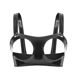 Reggiseno Sexy in Pelle Verniciata PVC Lucida Stile Europeo-Americano, Inodore, che Mostra il Scollo, per Commercio Transfrontaliero - Product Image 2