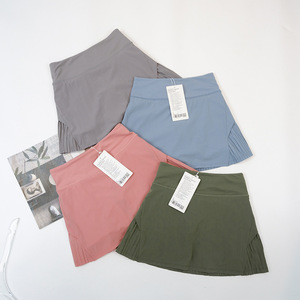 Zomer Nieuw Tennis Geplooid Sport Korte Rok Slim Fit Mid Taille Anti Glare Leeftijd Casual Plooirok - Product Image 3