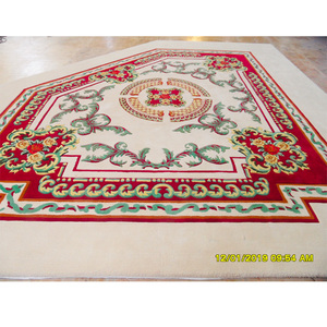 Alfombra de lana suave con diseño personalizado tallado a mano, tamaño grande, persa, 3D, patrón Floral, redondo - Product Image 4