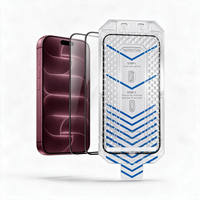 Protection d'écran anti-espionnage et anti-poussière à alignement automatique pour iPhone 18 Pro Max, avec boîte magique d'installation intelligente et film protecteur