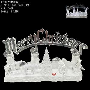 <b>Religious</b> <b>Statue</b> LED Desktop Sculptures Holy Family Xmas Nativity Set Lighted Christmas Figurines - Product Image 5