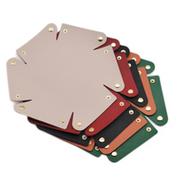 Caja de almacenamiento de escritorio organizadora de bandeja de cuero redonda práctica de varios colores para relojes, carteras, llaves, monedas, teléfonos móviles