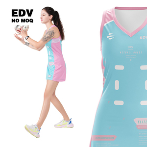 Team Netball Uniform Netball Dress Women's Match Uniform with Reinforced Seams and Logo - Product Image 2