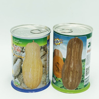 Boîtes en métal personnalisées avec couvercle circulaire scellé facile à tirer pour les graines de céleri de pastèque de concombre-Emballage de boîtes de conserve