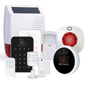 Sirène d'alarme sans fil à énergie solaire 433 MHz, détecteur de sécurité extérieur, avertissement sonore et lumineux pour la maison - Product Image 1
