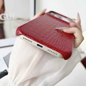Business Alligator Pu Cuir Téléphone étui pour <span class=keywords><strong>iphone</strong></span> 17 16 15 14 13 12 <span class=keywords><strong>11</strong></span> Pro Max Xs Xr <span class=keywords><strong>Crocodile</strong></span> Imprimer Mode Couverture Arrière Shell - Product Image 4