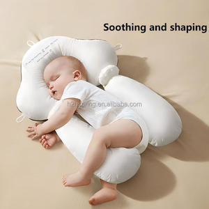 <span class=keywords><strong>Coussin</strong></span> de soutien de la tête et du corps <span class=keywords><strong>pour</strong></span> bébé Design ergonomique <span class=keywords><strong>pour</strong></span> les nouveau-nés Matériau en coton doux Anti-tête <span class=keywords><strong>plate</strong></span> et correction de la posture - Product Image 2