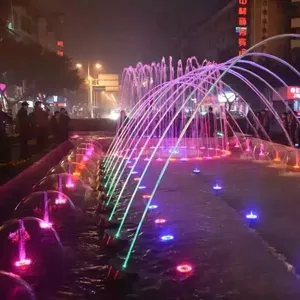 Schwimmbad brunnen im Freien Musikalischer Signals teuerung brunnen Springender Strahl brunnen