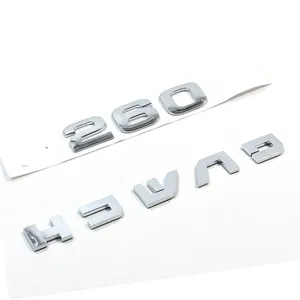 Premium Chrome Silver 3D Label abs Plastic Car Badge Customizable Badge Emblem Popular Wholesale emblems auto logo