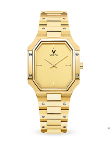 Montre à quartz en or 18 carats pour homme, cadran carré, diamants, acier inoxydable, lumineuse, luxe, date, montre-<span class=keywords><strong>bracelet</strong></span> pour homme, OEM - Product Image 2