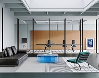 Moderner Kommerzieller Sofasessel aus Vollnarbenleder mit Hochdichte-Schaumstoffkissen für Ergonomisches Home Office
