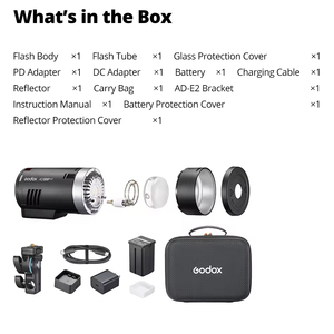 Flash de Estudio Profesional <span class=keywords><strong>GODOX</strong></span> AD300Pro II TTL HSS para Exteriores, 300W de Potencia con Luz de Modelado Bicolor - Product Image 6