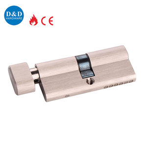 CE Euro Profile BS EN أسطوانة تثبيت من النحاس الأصفر الصلب مع أسطوانة قفل باب مفتاح للمنزل الفندق - Product Image 2