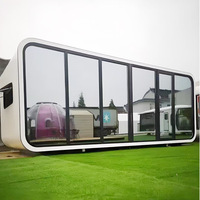 Casa Prefabricada Modular Personalizada de Fábrica, Villa, Comedor, Oficina Prefabricada, Casa Prefabricada para Exteriores, Cabaña Impermeable Tipo Apple