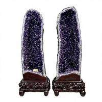 Offre Spéciale Brésil : Géodes d'Améthyste Naturelles, Petites et Grandes Pierres de Cristal Polies, Décoration d'Intérieur, Cadeau, Thèmes Pierre d'Amour Inspirés de la Mascotte