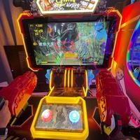 Machine de jeu d'arcade de tir à la pistolet pour 2 joueurs, simulateur à monnayeur avec siège pour centre de jeux pour enfants