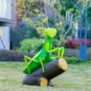 Manufacturer Customization Large Fiberglass Insect Model Ornament Resin Crafts Sculpture For Outdoor Garden Decoration