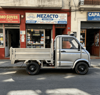 Camionnette électrique chinoise 1,6*1,1m avec cabine fermée, 4 roues, pour le transport de marchandises, mini-camion électrique efficace