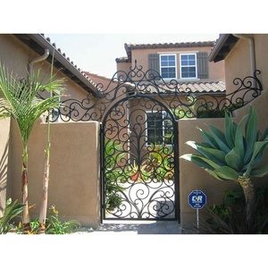 2017 Chất Lượng Cao Tốt Nhất Bán Nhà Nướng Cổng/Kim Loại Hàng Rào Cổng Rào/Rèn Cửa Sắt Thiết Kế - Product Image 3