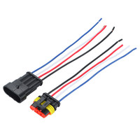 Connecteur Étanche pour Voiture, Prise AMP Mâle/Femelle, Contact en Cuivre Plastique, Terminal de Câblage Automobile