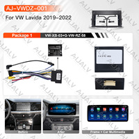Marco de Radio para Coche Portátil de 12.3 Pulgadas, Negro UV, LHD, para Golf 7 MK7 2017-2018, Pantalla Android, GPS, Kit de Montaje en el Tablero, Amplificador RGB