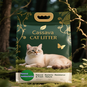 Litière pour chat <span class=keywords><strong>Antier</strong></span> en fibre de pois 6L(2.5Kg) biodégradable et jetable à base de tofu mélangé et d'amidon de maïs original pour chats - Product Image 1