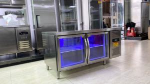 Réfrigérateur commercial <span class=keywords><strong>de</strong></span> haute qualité réfrigérateur appareils <span class=keywords><strong>de</strong></span> cuisine sous le comptoir réfrigérateur porte en verre Table <span class=keywords><strong>de</strong></span> conservation - Product Image 4