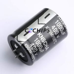 Condensateur électrolytique en aluminium à encliquetage LSG400M108T453S1AA, composant traversant (THT), D35xL45mm 1000uF 20% 400V 10mm - Product Image 1