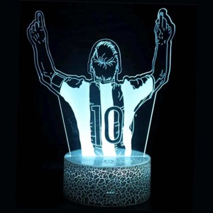 Football Soccer Player 3D Lamp Model Acrylic Panel 7 Colors Change <strong>LED</strong> Base Night <strong>Light</strong> - Product Image 2