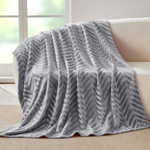 Cozy Winter Knit <strong>Throw</strong> Blanket with Decorative Jacquard Modern Style Dust Resistant Twin Size <strong>Bedspread</strong> - Product Image 1