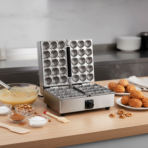 New CookTech Commercial Large Walnut Cake Hotteok Baker Stainless Steel SUS304 Touch Control Digital Smart Fast <b>Cooking</b> System - Product Image 3
