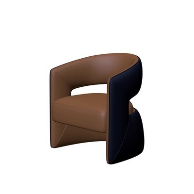 Single sofa [coffee color]