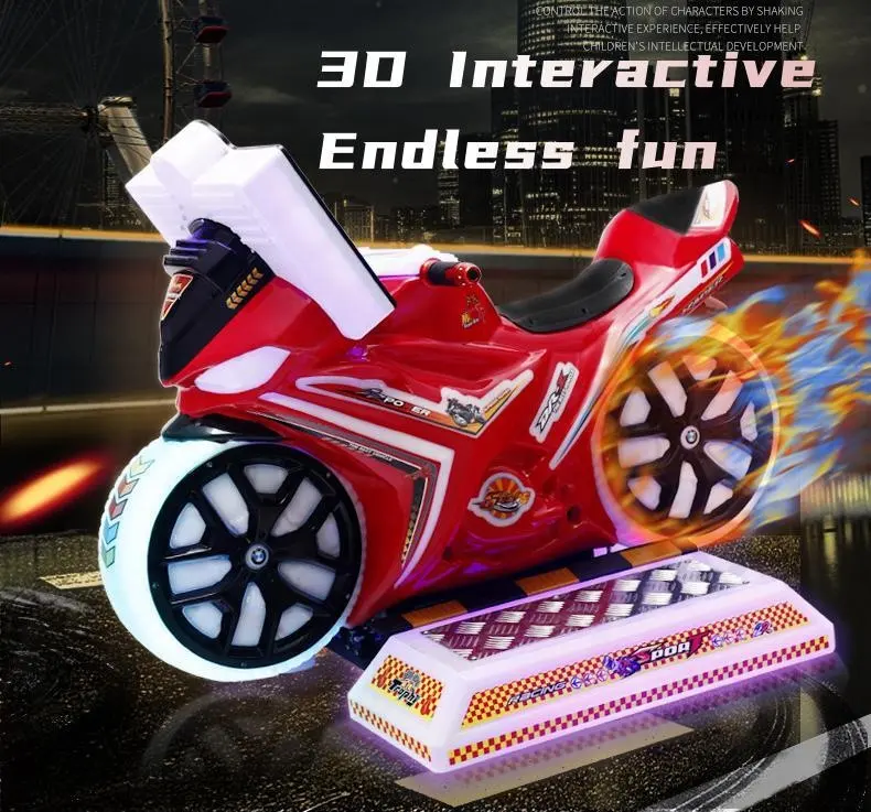 Commerciële Nieuwe Motor Spel Machine Game Munten Kleine 3d Kinderen Elektrische Schommel Machine Vr Game Machine