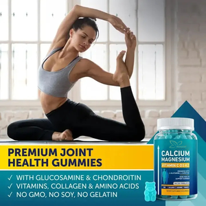 Gummies de <span class=keywords><strong>calcium</strong></span> à base de plantes du fabricant OEM, soutien à la solidité osseuse avec vitamines D3, K2 et magnésium - Product Image 4