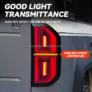 High Quality ABS Black Warrior Style Taillight <b>Cover</b> Decorative Tail <b>Light</b> Protector for BYD Leopard 5 Accessories - Product Image 3
