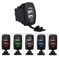 BROSINTL BC041KB 5V 3.1A Output Dual Port USB Charger Socket untuk Mobil Universal 12V - 24V