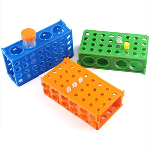Support de tubes multifonction en plastique Orange Lab pour tubes Falcon de 0,5 ml, 1,5 ml, 2 ml, 50 ml, boîte de rangement pour tubes de centrifugation à 4 voies - Product Image 1