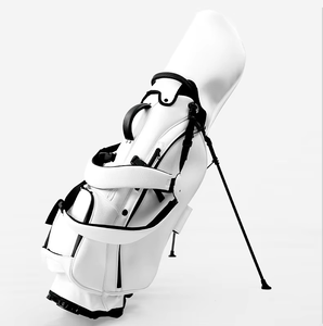 Dericsson 5-Way Divider Waterproof PU Leather <b>Golf</b> Stand Bag with Double Shoulder Straps Custom Logo Available <b>Golf</b> Carry Bag - Product Image 5