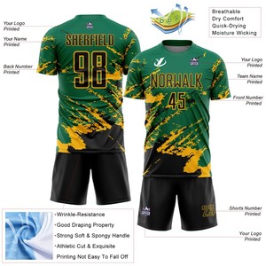 Equipamiento de Entrenamiento Deportivo Personalizado para Equipos de Academia, Tejido Transpirable de Secado Rápido, Ropa Deportiva Profesional de Fútbol - Product Image 3
