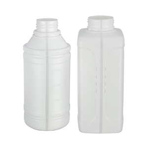 500ml White Plastic Square Bottle With Graduated Food Grade Chemical Bottle