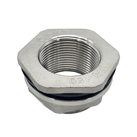 Accessoires d'interface de sortie d'entrée de vidange de tour 304 fil interne en acier inoxydable adaptateur de joint de réservoir d'eau connecteur de cloison