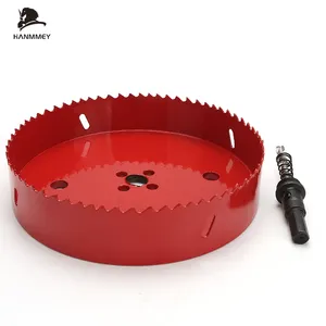 China Factory Customized Size Red M42 Bi-metal High Speed Steel Hole Saw Drill Bits Power Saws For Wood And Metal Drilling
