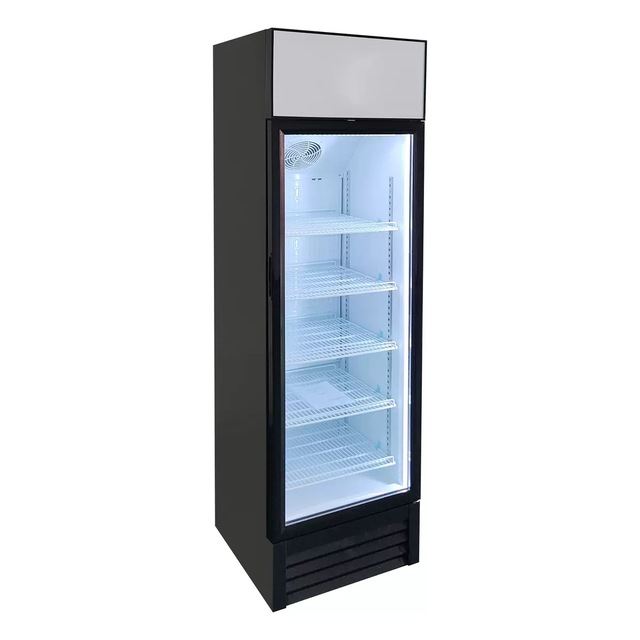300L Factory Glass Door Display Freezer Vertical Beverage Refrigerator Beer Cooler Drinks Display Fridge for Hotel Home Shop