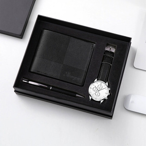 Set Regalo Aziendale di Tre Pezzi: Orologio al Quarzo, Portafoglio e Penna per <span class=keywords><strong>Uomo</strong></span>, Regalo di Lusso per la Festa del Papà e <span class=keywords><strong>San</strong></span> <span class=keywords><strong>Valentino</strong></span> - Product Image 4